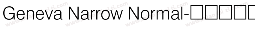 Geneva Narrow Normal字体转换